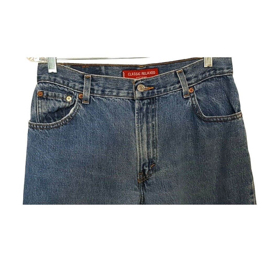 Vintage Levi's 550 Jeans Size 10 30/31 High Waist Tapered Leg Medium Wash Mom - Picture 2 of 11